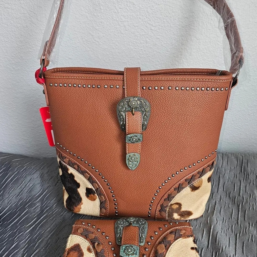 Montana West Leather Women's Bag with Animal Print